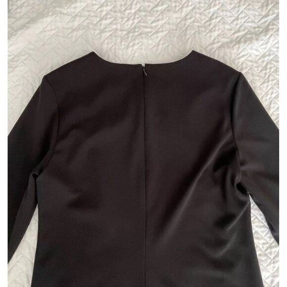 Calvin Klein Black 3/4 Sleeve Dress With Multi-Colored Embellishments size 8 new - Picture 10 of 11